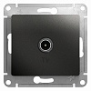 GLOSSA TV РОЗЕТКА проходная 4DB, АНТРАЦИТ