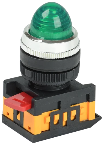 Лампа AL-22 сигнальная d22мм зеленый неон/240В цилиндр ИЭК Лампа AL-22 сигнальная d22мм зеленый неон/240В цилиндр ИЭК