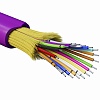 Кабель волоконно-оптический, распределительный, арамидные упрочняющие нити, для внутренней прокладки, нг(А)-HF, 18 ОВ, категорияOM4 (G.651.1) плотный буфер, 0,4 кН, барабан 500 м