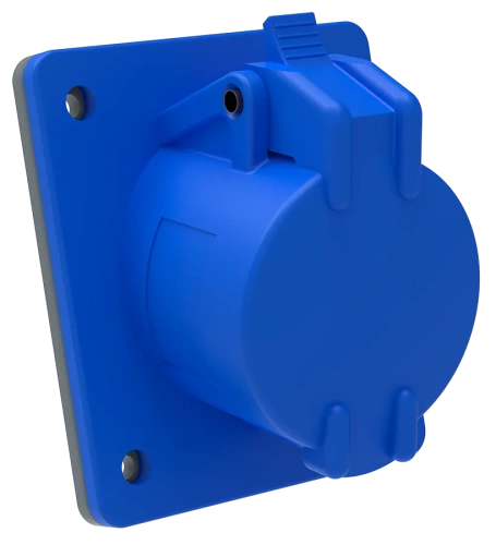 Розетка встраиваемая ССИ-413 16А-6ч/200-250В 2Р+PЕ IP44 MAGNUM ИЭК