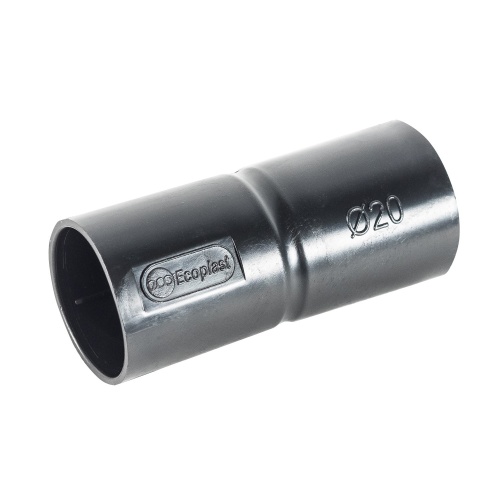 MAG20 Муфта соедин. для труб D20мм, цвет чёрный (1уп = 50шт) Экопласт