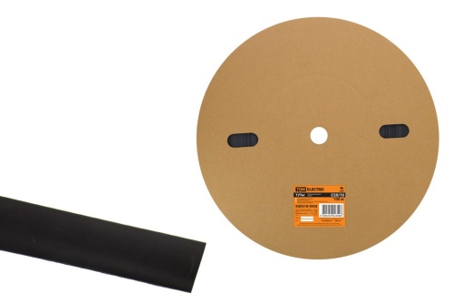 Термоусаживаемая трубка ТУТнг 20/10 черная (100 м/ролл) TDM Термоусаживаемая трубка ТУТнг 20/10 черная (100 м/ролл) TDM