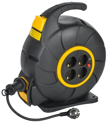 TWIST Катушка УК20 4мест. 2P+PE/20м 3х1,5мм2 автосм. IEK