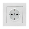 Валенсия розетка 1-местная с/з 16А белая с защ. штор. EKF PROxima