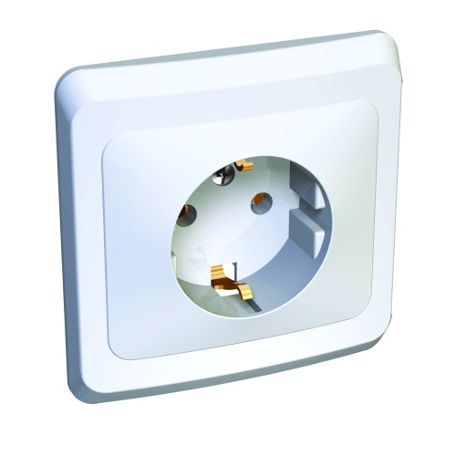 ЭТЮД С/У РОЗЕТКА с заземлением без шторок 16А 250B, БЕЛЫЙ, Россия ЭТЮД С/У РОЗЕТКА с заземлением без шторок 16А 250B, БЕЛЫЙ, Россия