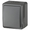 11-1403-03 Эл/ус ЭРА Переключатель IP54, 10АХ-250В, ОУ, Эра Эксперт, серый