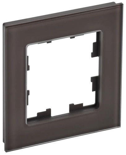 BRITE Рамка 1-мест. РУ-1-2-БрТБ стекло бр. IEK BRITE Рамка 1-мест. РУ-1-2-БрТБ стекло бр. IEK