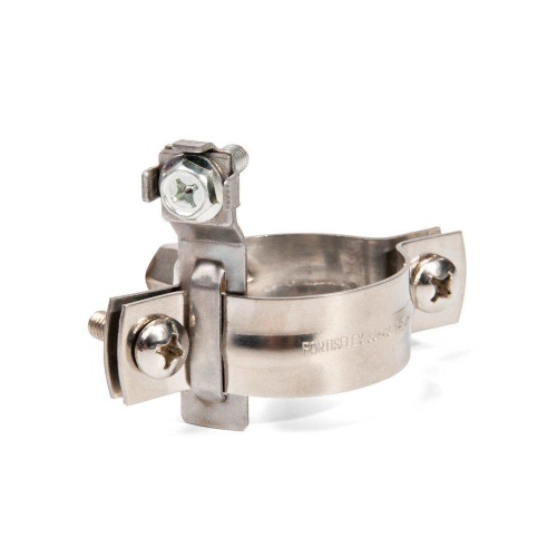 Хомут трубный заземления ТХЗ (INOX) 2" (Fortisflex) Хомут трубный заземления ТХЗ (INOX) 2" (Fortisflex)