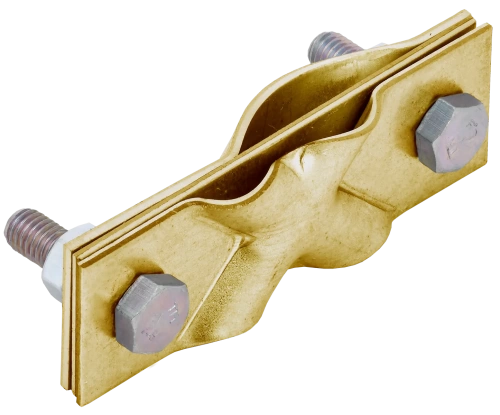 Зажим заземл. диаг. стержень-пол./прут. латунь IEK