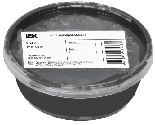 Паста токопроводящая 0,25л IEK Паста токопроводящая 0,25л IEK