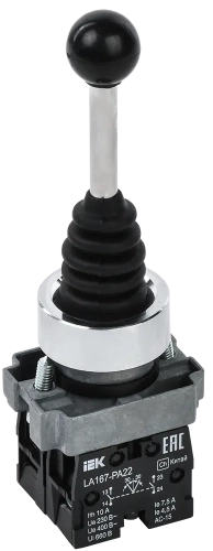 Джойстик LA167-PA22 2 полож. 2з без фиксации черный IEK Джойстик LA167-PA22 2 полож. 2з без фиксации черный IEK