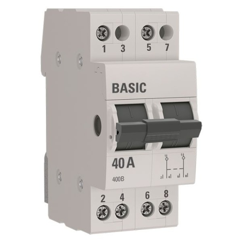 Трехпозиционный переключатель 2P 40А EKF Basic