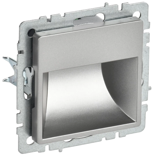 BRITE Подсветка LED встраиваемая ПЛ20-БрС сталь IEK