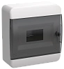 TEKFOR Корпус пласт. ЩРН-П-8 IP41 черн. прозр. дверь IEK