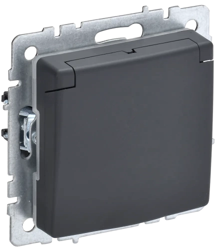 BRITE Роз. с з/к/ш с кр. 16А IP44 РСбш10-3-44-БрГ граф. IEK BRITE Роз. с з/к/ш с кр. 16А IP44 РСбш10-3-44-БрГ граф. IEK