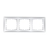 Рамка 3-постовая (серебристый металлик) LK60