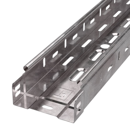 Лоток перфорированный Стандарт 100х50х3000 (1,0 мм) (24 м/уп) Промрукав Лоток перфорированный Стандарт 100х50х3000 (1,0 мм) (24 м/уп) Промрукав