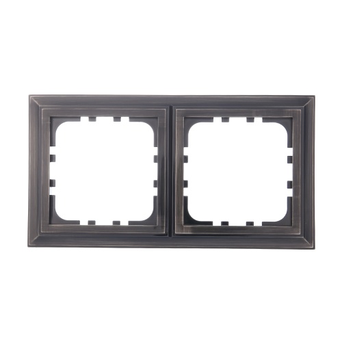 Рамка 2-постовая (бронза-электро) CLASSIC