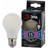 Лампы СВЕТОДИОДНЫЕ F-LED A60-15W-840-E27 frost ЭРА (филамент, груша мат., 15Вт, нейтр, Е27)