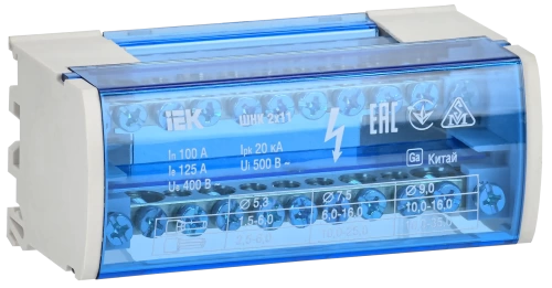 Шины на DIN-рейку (кросс-модуль) ШНК 2х11 L+PEN IEK
