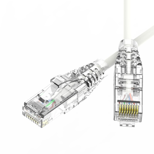 Патч-корд неэкранированный SLIM CAT6 U/UTP 4х2, 28 AWG, LSZH, белый, 0,3м Патч-корд неэкранированный SLIM CAT6 U/UTP 4х2, 28 AWG, LSZH, белый, 0,3м