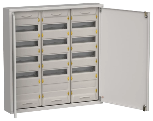 TITAN 5 Корпус мет. ЩРн-180 (3х60) 835х830х140 IP31 сер IEK