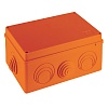 JBS210 Коробка огн. E110, о/п 210х150х100мм, без галогена,8 вых., IP55, 9P, (1,5-10 мм2), цвет оранж. Экопласт