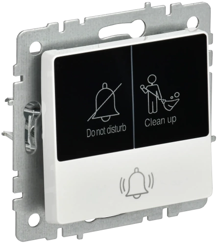 BRITE Кнопка звонка с инд. отел. 10А ВС10-1-9-БрБ бел. IEK BRITE Кнопка звонка с инд. отел. 10А ВС10-1-9-БрБ бел. IEK