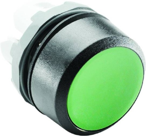 Кнопка MP1-10G зеленая (только корпус) без подсветки без фиксации  1SFA611100R1002