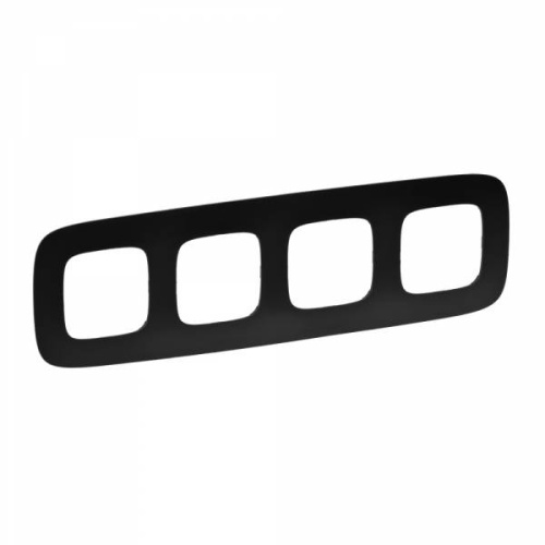 Valena ALLURE.Рамка "Матовый черный".4-постовая универсальная Valena ALLURE.Рамка "Матовый черный".4-постовая универсальная
