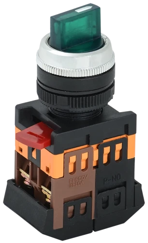 Переключатель ANC-22-2 2 полож.зел.неон/240В I-O 1з+1р ИЭК