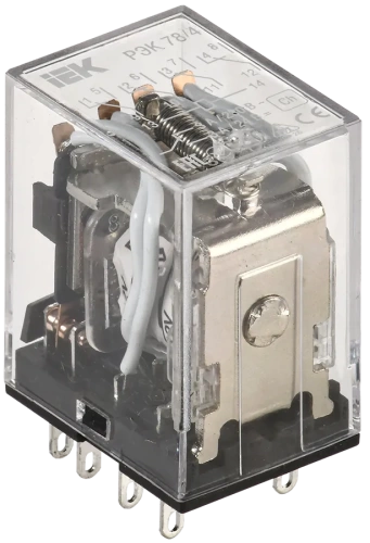 Реле РЭК78/4(MY4) 3А 12В DC ИЭК Реле РЭК78/4(MY4) 3А 12В DC ИЭК