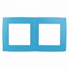 12-5002-28 Эл/ус ЭРА Рамка на 2 поста, Эра12, голубой