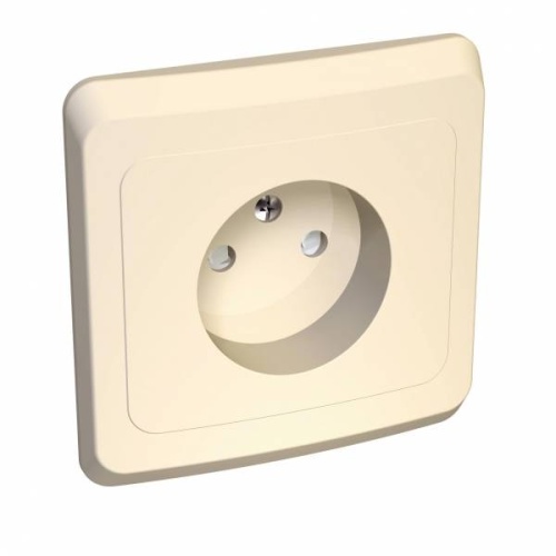 ЭТЮД С/У РОЗЕТКА без заземления со штороками 16А 250B, КРЕМОВЫЙ, Россия ЭТЮД С/У РОЗЕТКА без заземления со штороками 16А 250B, КРЕМОВЫЙ, Россия