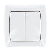Мадрид Выключатель 2-клавишный 10А белый EKF