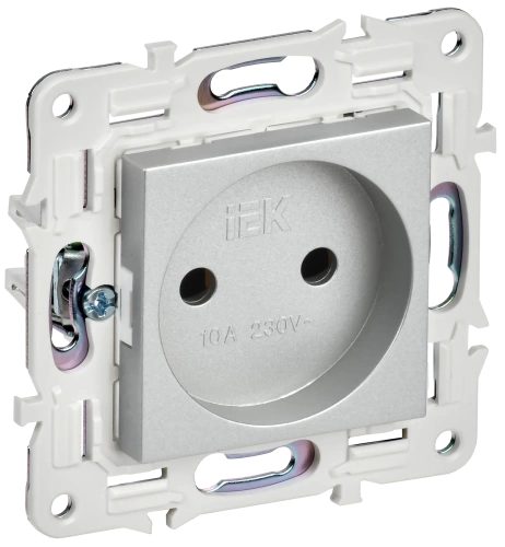 SKANDY Роз. без з/к/ш 10А SK-R02S сереб. IEK