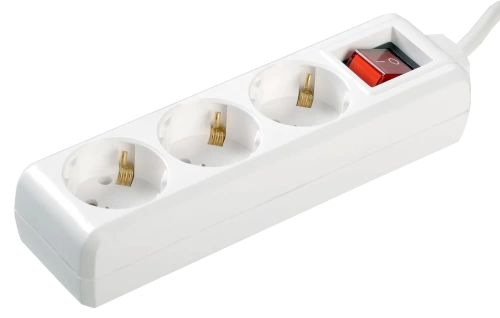 Удлинитель У03К-выкл. 3 места 2Р+PЕ/3метра 3х1мм2 16А/250 IEK Удлинитель У03К-выкл. 3 места 2Р+PЕ/3метра 3х1мм2 16А/250 IEK