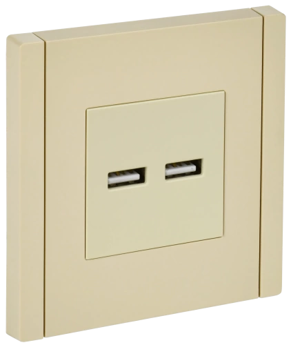 FORTE&PIANO Роз. USB A+A 3,1А FP449 ван. IEK