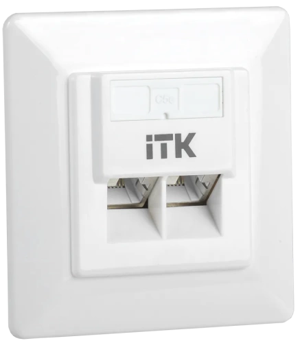ITK Внутренняя инф. розетка RJ45 кат. 5Е FTP 2 порта