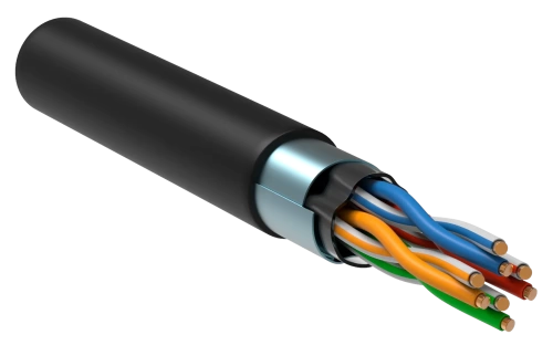 ITK Витая пара F/UTP 5E 4х2х24AWG LDPE черный (305м) РФ/С