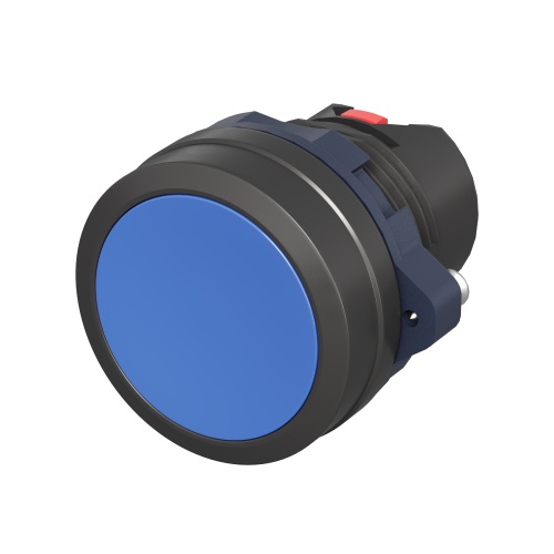 Кнопка плоская без фиксации, синяя