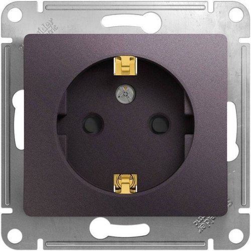 GLOSSA РОЗЕТКА с заземлением со шторками,16А, 250В, механизм, СИРЕНЕВЫЙ ТУМАН GLOSSA РОЗЕТКА с заземлением со шторками,16А, 250В, механизм, СИРЕНЕВЫЙ ТУМАН