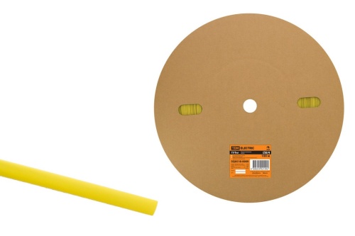 Термоусаживаемая трубка ТУТнг 8/4 желтая (100 м/ролл) TDM Термоусаживаемая трубка ТУТнг 8/4 желтая (100 м/ролл) TDM