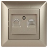4-303-04  Intro Розетка информационная RJ45, СУ, Solo, шампань