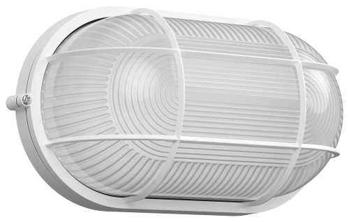 Светильник НПП1202 белый/овал с реш. 100Вт IP54 (упак 8шт.) ИЭК