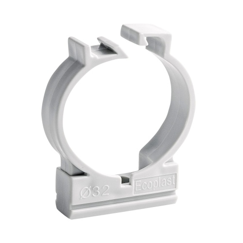 CFC32G Держатель с защелкой для труб D32мм (1уп = 10шт) Экопласт