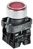 Кнопка LA167-BAF45 d=22мм 1з+1р красная IEK