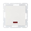 Переключатель 1-кл., на 2 направления, c индикатором (схема 6L) 16 A, 250 B (белый) LK60