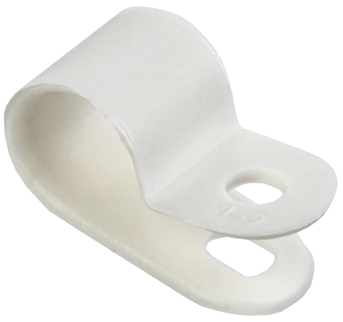 Скоба крепежная 9мм нейлоновая белая (50шт) IEK Скоба крепежная 9мм нейлоновая белая (50шт) IEK