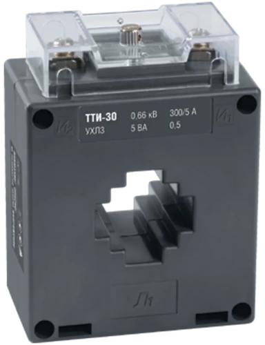 Трансформатор тока ТТИ-30  300/5А  5ВА  класс 0,5 (упак. 1 шт./40) ИЭК